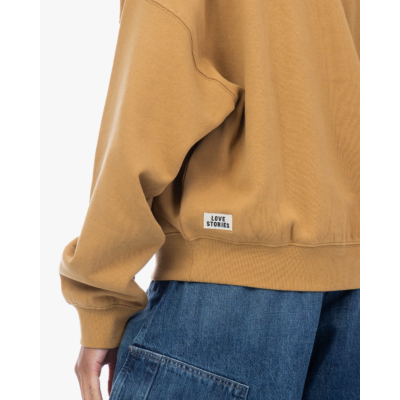 Love Stories Crewneck Sweater Licht Bruin