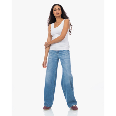Majestic Filatures Soft Touch U-hals Top Wit