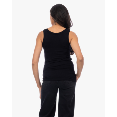 Majestic Filatures Soft Touch U-hals Top Zwart