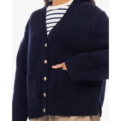 Ganni Wollen Vest Sky Captain Navy