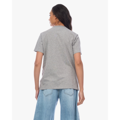 Ganni Strip Cartoon Design T-Shirt Grijs