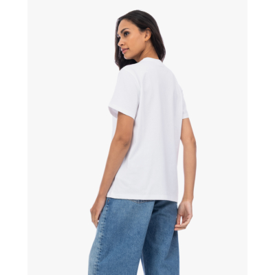 Ganni Western Boot Print T-shirt Wit