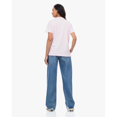 Ganni Poodle Print T-shirt Roze