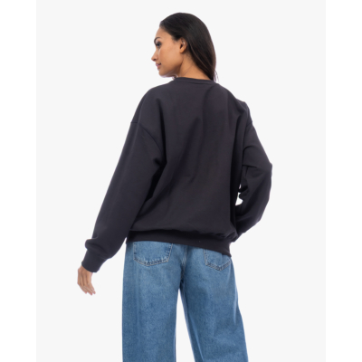 Ganni Beer crewneck sweater grijs