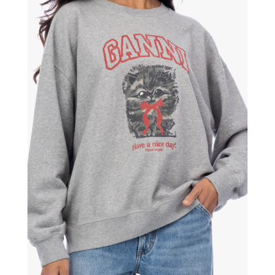 Ganni Kitty Print Sweater Paloma
