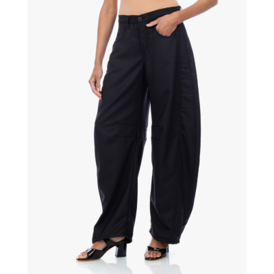 Lois Aliana Mid Rise Barrel Fit Black Caster