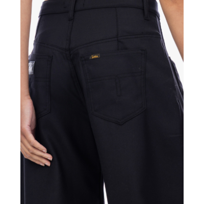 Lois Aliana Mid Rise Barrel Fit Black Caster