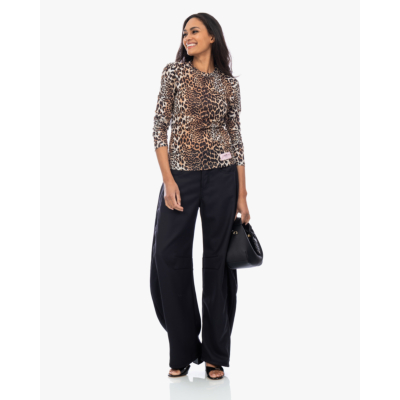 Lois Aliana Mid Rise Barrel Fit Black Caster