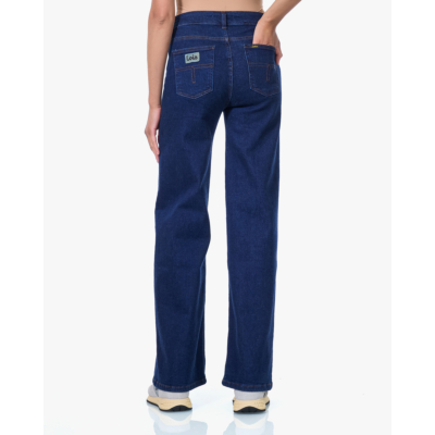 Lois Palazzo Straight Leg Jeans Donker Blauw L32