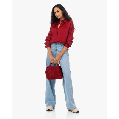 Drykorn Cloelia Satijnen Blouse Rood