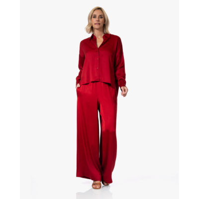 Drykorn Tweezer Satijnen Pantalon Rood L34