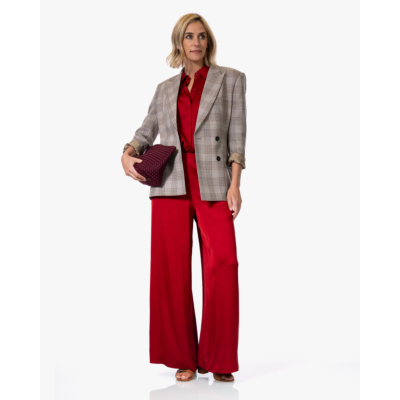 Drykorn Cloelia Satijnen Blouse Rood