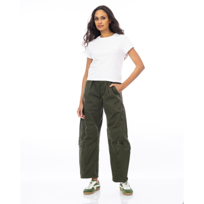 Agolde Adine Shrunken Katoenen T-shirt Wit