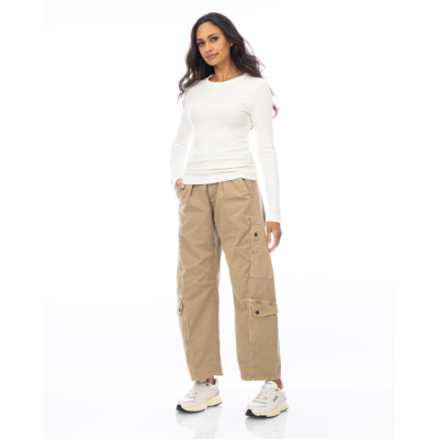 Citizens of Humanity Bina Aansluitende Crewneck Geribd Off-white