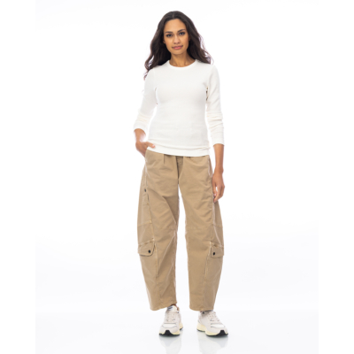 Citizens of Humanity Bina Aansluitende Crewneck Geribd Off-white