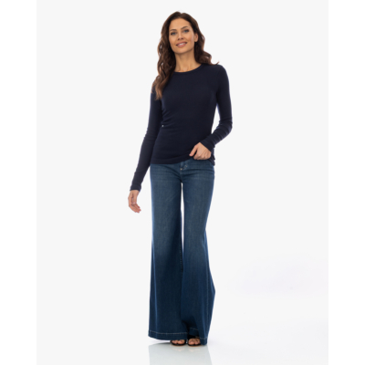 Citizens of Humanity Bina Aansluitende Crewneck Geribd Navy
