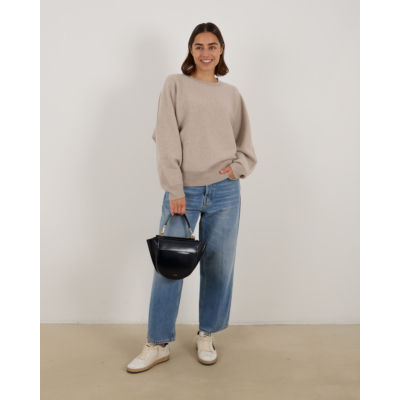 Lisa Yang Haily Kasjmier Pullover Zand Grijs
