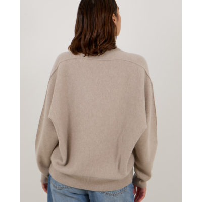 Lisa Yang Haily Kasjmier Pullover Zand Grijs