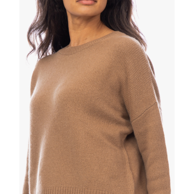 Lisa Yang Mila Kasjmier Pullover Trui Bruin