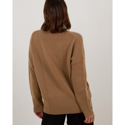Lisa Yang Mila Kasjmier Pullover Trui Bruin