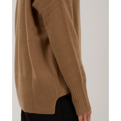 Lisa Yang Mila Kasjmier Pullover Trui Bruin