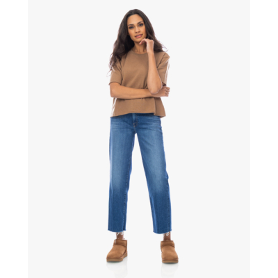 Lisa Yang Cila Kasjmier Korte Mouwen Pullover Bruin