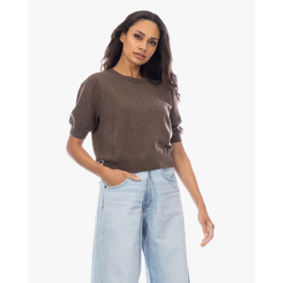 Lisa Yang Genevra Kasjmier Pullover Shirt Taupe