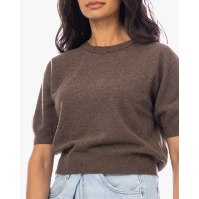Lisa Yang Genevra Kasjmier Pullover Shirt Taupe