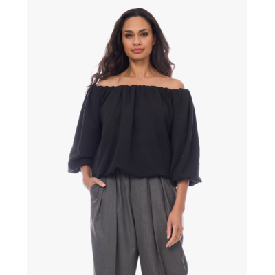 Ame Antwerp Now Off Shoulder Top Zwart