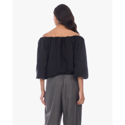 Ame Antwerp Now Off Shoulder Top Zwart