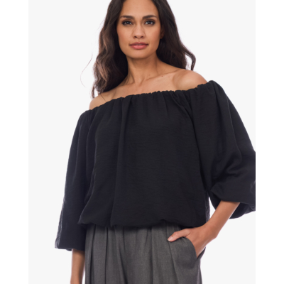 Ame Antwerp Now Off Shoulder Top Zwart