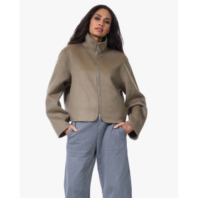 Alter Ego Gianna Mantel met Ritssluiting Groen