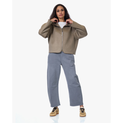 Alter Ego Gianna Mantel met Ritssluiting Groen