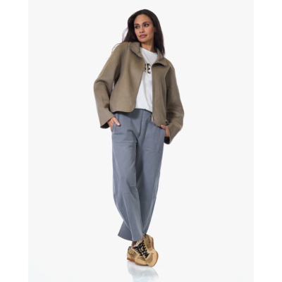 Alter Ego Gianna Mantel met Ritssluiting Groen