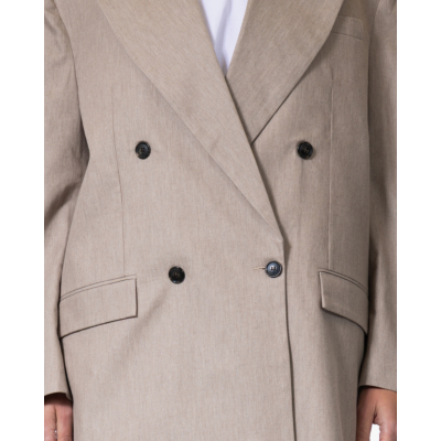 Ame Antwerp Natan Oversized Blazer Taupe