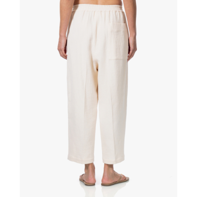 Ame Antwerp Kick Gestructureerde Pull-on Pantalon Ecru