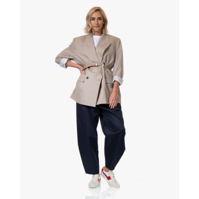 Ame Antwerp New York Barrel Twill Pantalon Navy