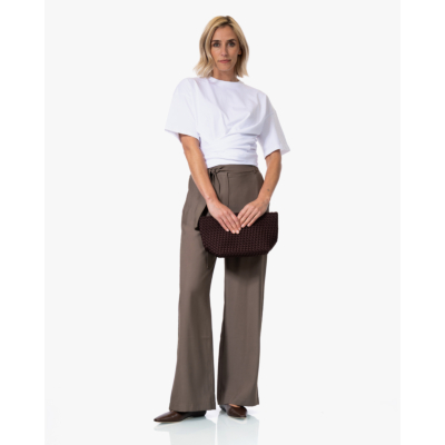 Ame Antwerp Nantes T-shirt met Knoopdetail Wit