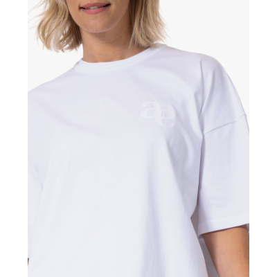 Ame Antwerp Nic T-shirt met Strikhals Wit