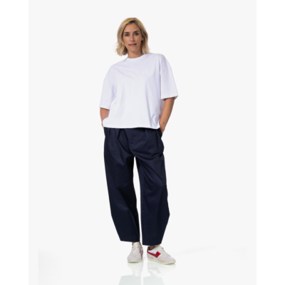 Ame Antwerp Nic T-shirt met Strikhals Wit