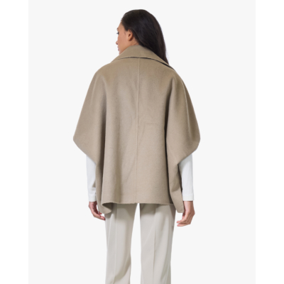 Alter Ego Elin Oversized Wolmix Mantel Kaki