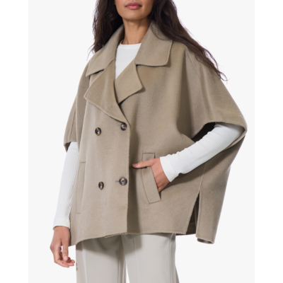 Alter Ego Elin Oversized Wolmix Mantel Kaki