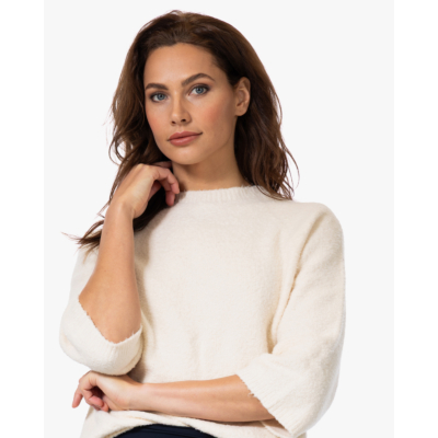 no man's land Bouclé Katoenmix Trui Jasmin