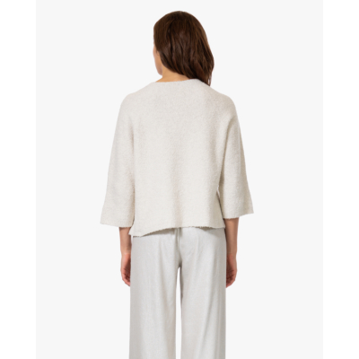 no man's land Bouclé Katoenmix Trui Silver Line