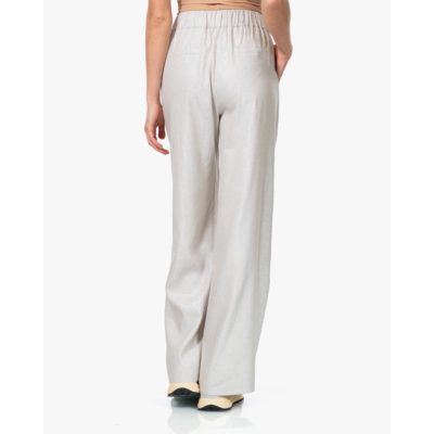 no man's land Linnenmix Pantalon met Lurex Silver Line
