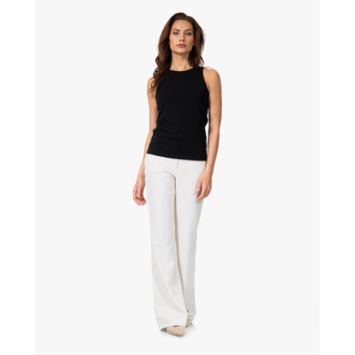no man's land Dubbellaagse Tanktop Zwart