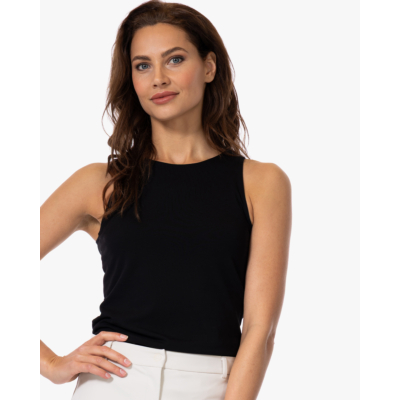 no man's land Dubbellaagse Tanktop Zwart