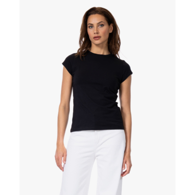 no man's land T-shirt met Kapmouw Zwart