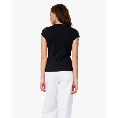 no man's land T-shirt met Kapmouw Zwart