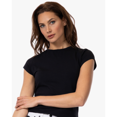 no man's land T-shirt met Kapmouw Zwart